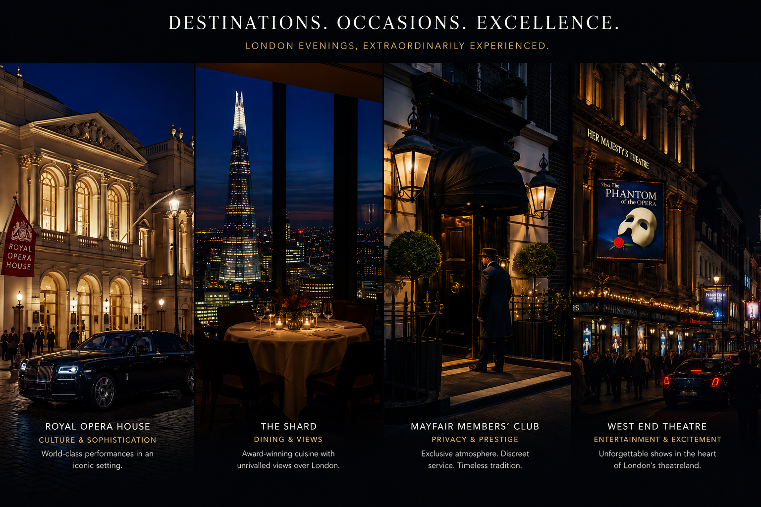 Types of Evenings That Suit VIP Night Chauffeur