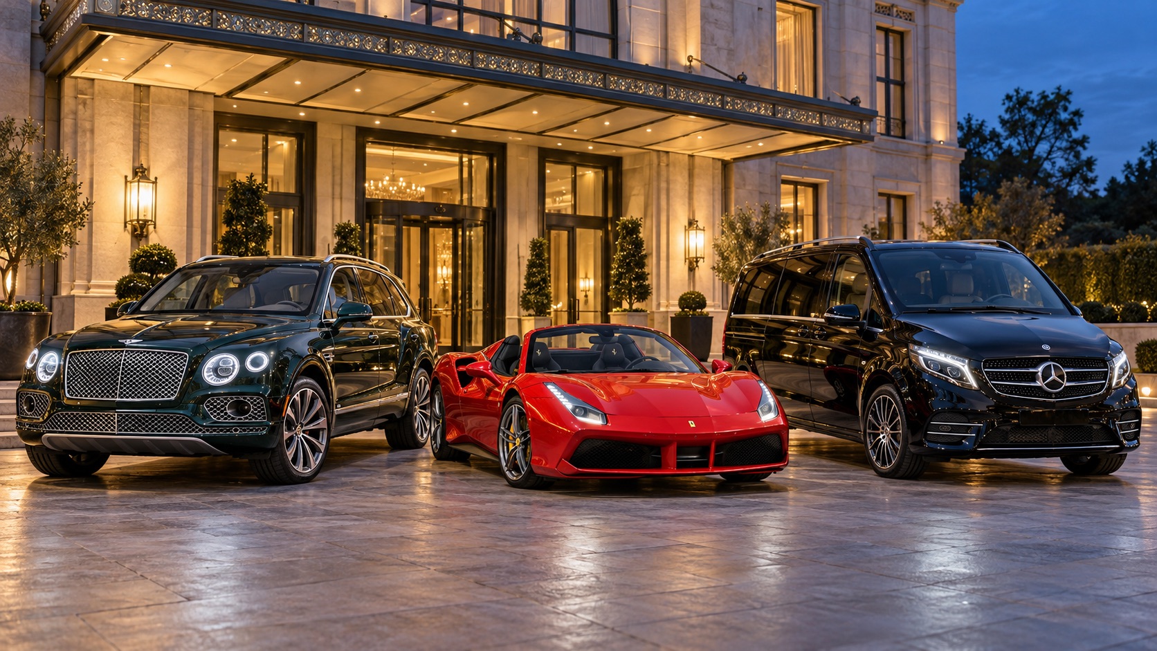 Luxury cars and supercars to hire for special occasions