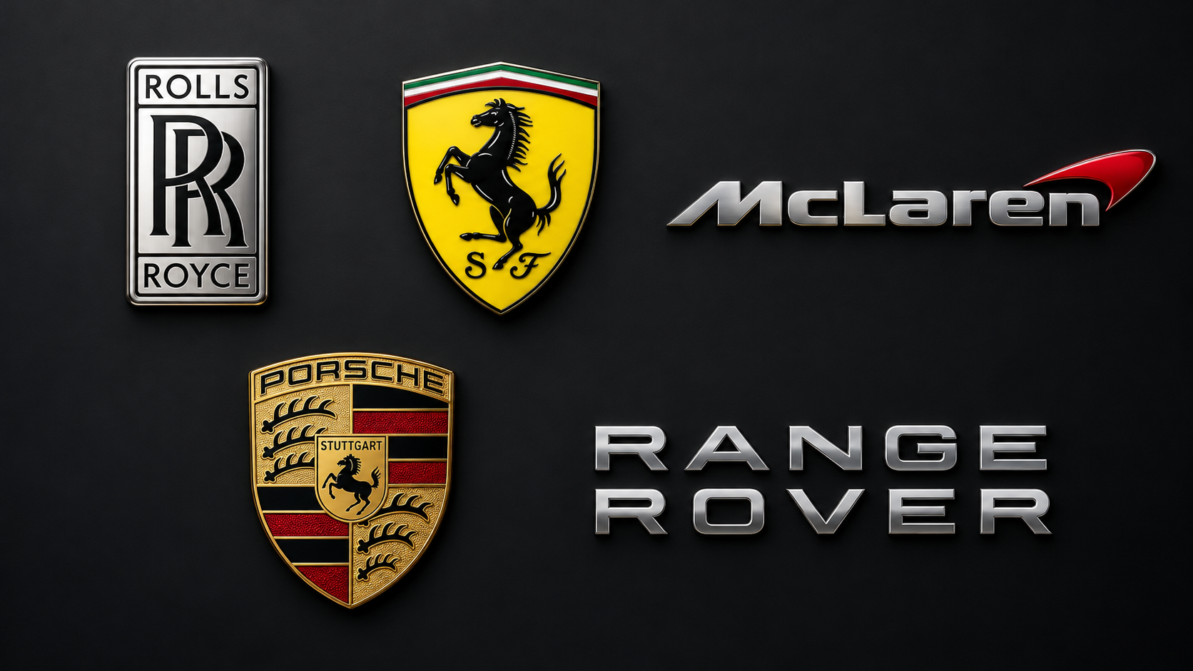 Luxury and supercar brands grouped by character