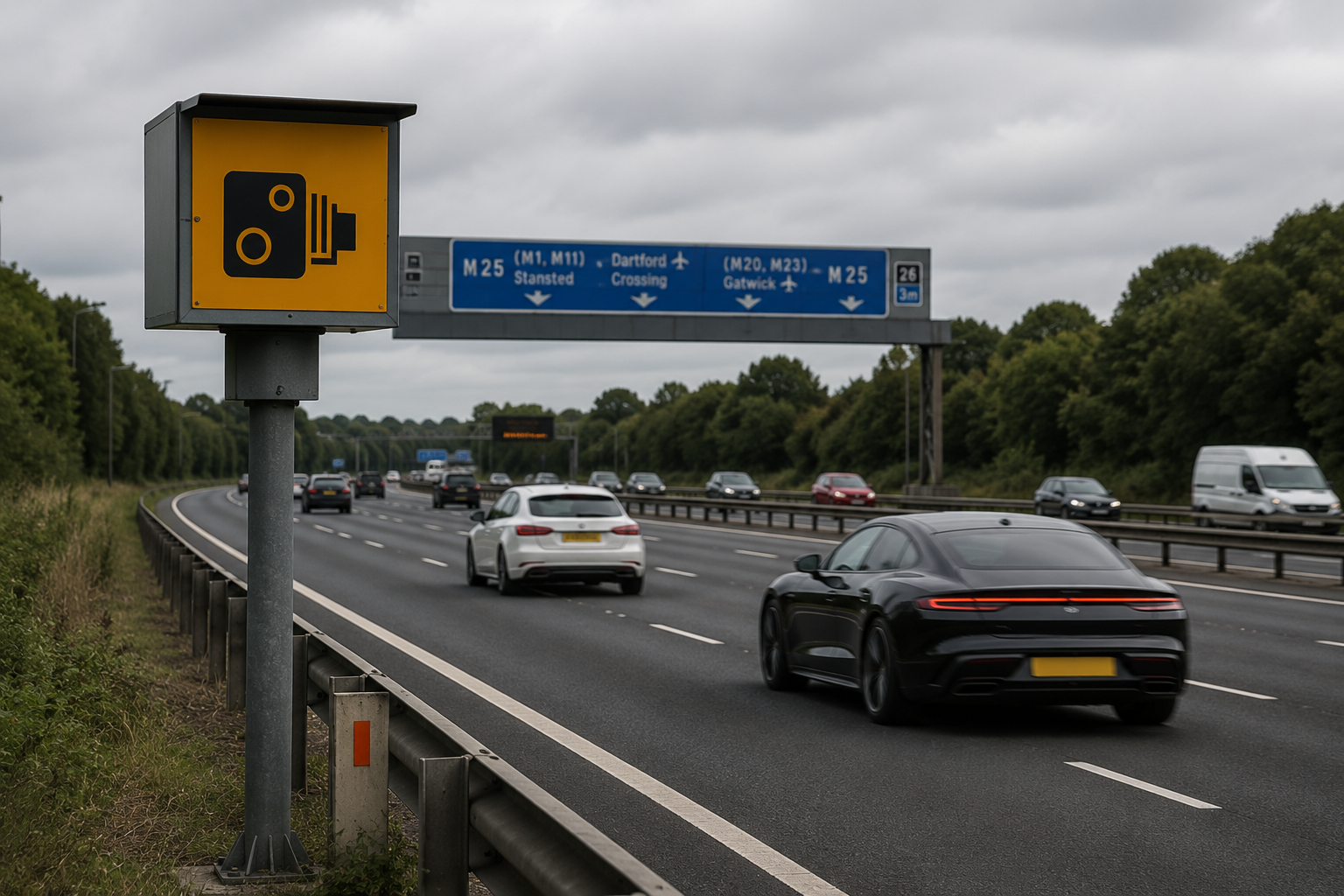 Speeding and camera fines on a hired supercar