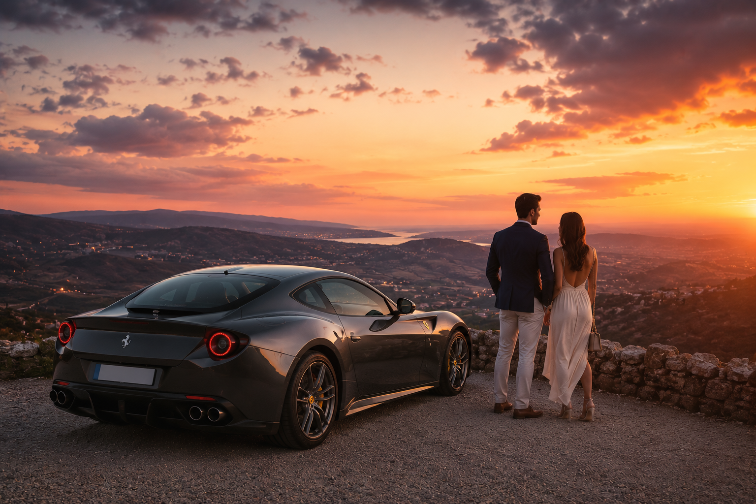 1. The Sunset Drive to a Viewpoint