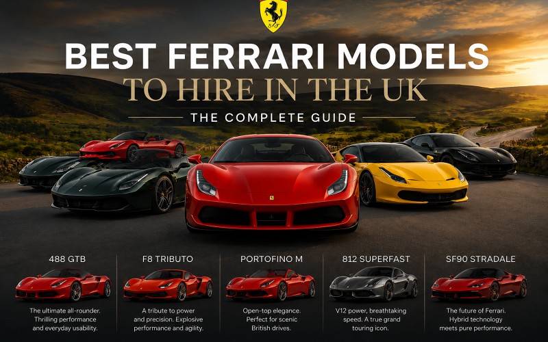 Ferrari Hire UK: Best Ferrari Models Compared & Reviewed