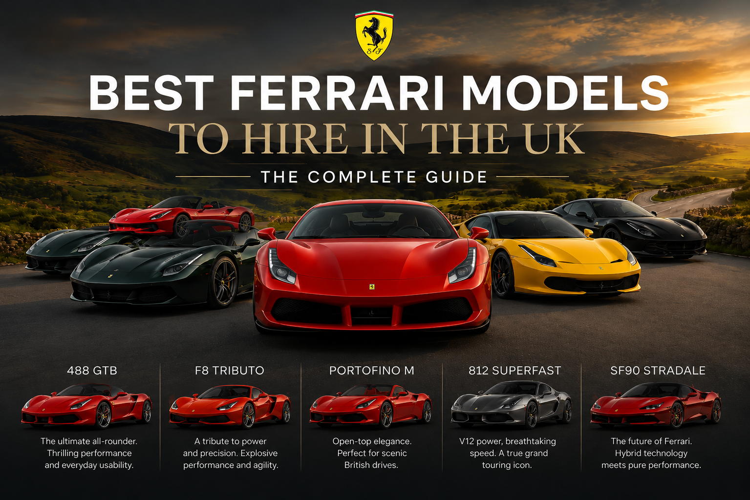 Ferrari Hire UK: Best Ferrari Models Compared & Reviewed
